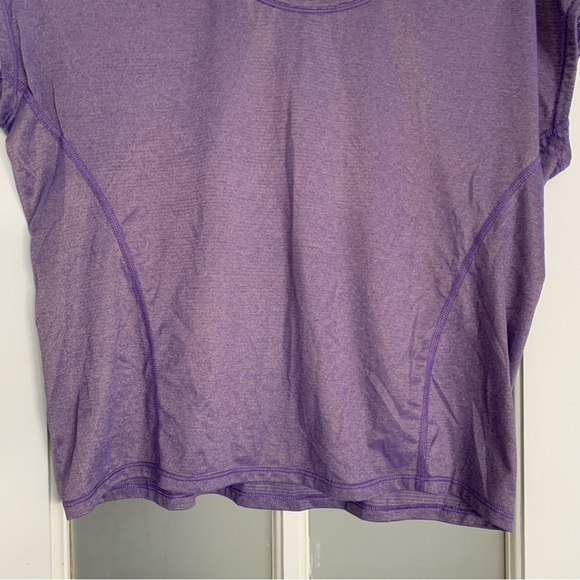 LULULEMON Purple Iridescent Cropped Muscle Tee Sleeveless Top - Picture 6 of 10